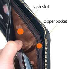 XAXRE 1-częściowy męski portfel na dolary (zapinany na guziki/zamek błyskawiczny/składany na pół), męski portfel ze skóry ekologicznej w stylu vintage z zapięciem na zatrzask - kompaktowy, design z wieloma przegródkami na karty - dla mężczyzn - idealny prezent na Dzień Ojca, urodziny i specjalne okazje odpowiedni dla nastolatków letnich, codziennych, na zewnątrz, do uprawiania sportu lub na wakacje, prezent podróżny lub na ukończenie szkoły lub prezent urodzinowy, dodatki do stroju, formalne/biznesowe, formalne