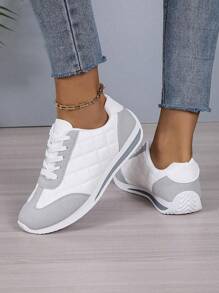 Zapatillas deportivas casuales para mujeres ligeras, Nuevos zapatos planos para mujer de estilo coreano,casual Zapatos deportivos para estudiantes,Zapatos deportivos para mujer,nueva llegada 2024 de mujeres blanco Zapatillas deportivas , cómodas y adecuadas para todas las estaciones - Blanco - Ver 2