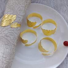 3pcs/4pcs/5pcs/6pcs Metal Napkin Rings, Multi-Color Napkin Holders For Hotel Supplies, Home Kitchen Dining Table Decor, Cloth Napkin Rings Suitable For Daily Life, Parties, Guests, All Seasons - Multicolor - View 26