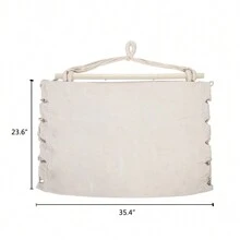 Outdoor Comfort Redefined: Beige Cotton Canvas Swing Chair With Cushions