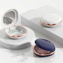 1pc Portable Mouth Guard Case, Soaking Box, Retainer Storage Container, Orthodontic Appliance Holder