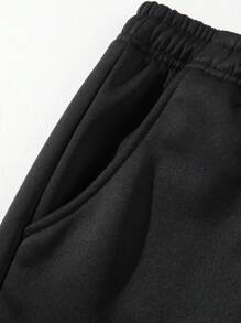 Men's Casual Crewneck Hoodie And Sweatpants Suit, Fashion Sports T-Shirt, Striped Printed Drawstring Sweatpants, Suitable For Outdoor Sports Jogging Casual Outing