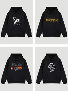 Aanpasbare hoodie voor pre-tienermeisjes, herfst/winter, aangepast met patronen, logo's, huisdierfoto's, school-/groepsuniformen of elk ontwerp, met zak