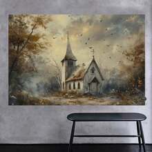 Wooden   Canvas   Country Road Wall Art Prints For Home Decoration, Living Room & Bedroom, Festival Party Decor, Gifts, Ready To Hang