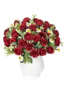 1PC/2PCS 人造花-玫瑰、丝绸玫瑰、假植物、家居、餐厅、客厅、户外花园装饰、插花艺术、摄影道具、秋季、春季、花瓶、花墙、花环、新娘花束、婚礼装饰、DIY 花环材料、生日派对装饰材料、家居装饰配件、情人节、新年礼物 - 彩色 - 查看 23