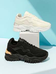 Royalfashion Women's Sports Sneakers Tesstes - Black - View 4