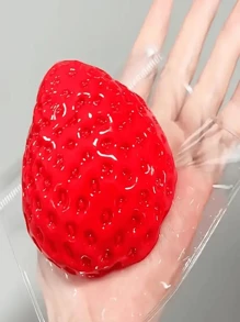 Jumbo Strawberry Squeeze Toy, Slow Rising, Ultra Soft Squishy Fruit With High Aesthetic Value For Stress Relief - Multicolor - View 7