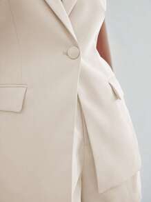 Women Two-Piece Outfits - Beige - View 3