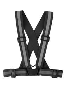 1pc Reflective Vest, Elastic Reflective Strap, Reflective Clothing, Suitable For Night Running, Cycling, Walking, All Seasons, Reflective Running Vest