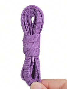 New Colorful Polyester Flat Shoelaces, Solid Color Laces For Canvas Shoes, Sneakers