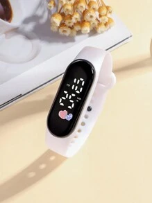 1 st Fashionabla söta digitalklocka för kvinnor med datumvisning, lämplig för dagligt slitage och gåvor - Multifärgad - Visa 16