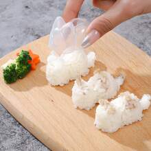 可爱猫咪饭团模具，寿司模具，海藻饭团模具，适用于家庭厨房野餐，厨房小工具，DIY模具，便当配件 - 彩色 - 查看 9