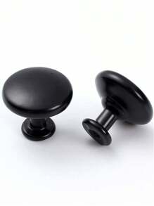 2pcs/4pcs Gold Tone Metal Round Drawer Pulls - Silver - View 11