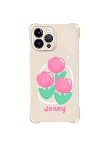 Coque de téléphone personnalisée, coque de téléphone avec nom personnalisé, compatible avec iPhone 16 ProMax/15 Plus/14/13/12/11/XS Max/XR - Blanc - Voir 6