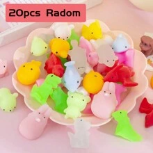 10-20 piezas Mini Kawaii Squishies, juguetes de recuerdo para fiestas - Juguetes suaves y adorables para aliviar el estrés mediante el apretón para adultos, juguetes para caja de tesoros - Multicolor - Ver 5