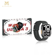 Reloj inteligente Watch ultra 3 pantalla de 2,1 pulgadas NFC detección de ruido llamada Bluetooth ai traducción monitoreo de salud - Negro - Ver 1