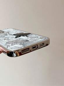 Stylish Electroplated Drip Stereoscopic Star Decorated Phone Case Compatible With IPhone11/12/13/14/15/15 Plus/15 Pro/15 Pro Max