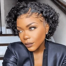 3pcs 6-Inch Brazilian Curly Real Human Hair Extensions, Fluffy Curly Braiding Hair - SNatural - View 7