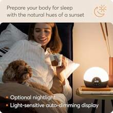 Lumie Bodyclock Glow 150 - Wake-Up Light Alarm Clock With 10 Sounds And Sunset White Light - Single - View 5