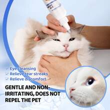 100ml Cat/Dog Lover Gift And Dog/Cat Mom Love Pet Bright Eyes + 200 Pieces Of Cat/Dog Lover Gift And Dog/Cat Mom Love Pet Eye Wipes, Special Dog Lover And Dog Mom Love Eye Cleaning Wipes, Clean Dog Lover And Dog Mom Love Tear Marks, Cat/Dog Lover Gift And Dog/Cat Mom Love Pet Wipes - White - View 5