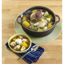 Imusa 13.5 Quart Aluminum Black Stone Nonstick Caldero With Glass Lid & Woodlook Handles - 13,5qt - Xem 7