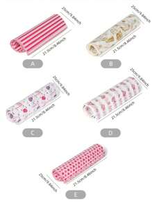 10/50张厨房食品用纸防油纸三明治纸汉堡纸防油食品纸垫汉堡纸烘焙纸 - 彩色 - 查看 3