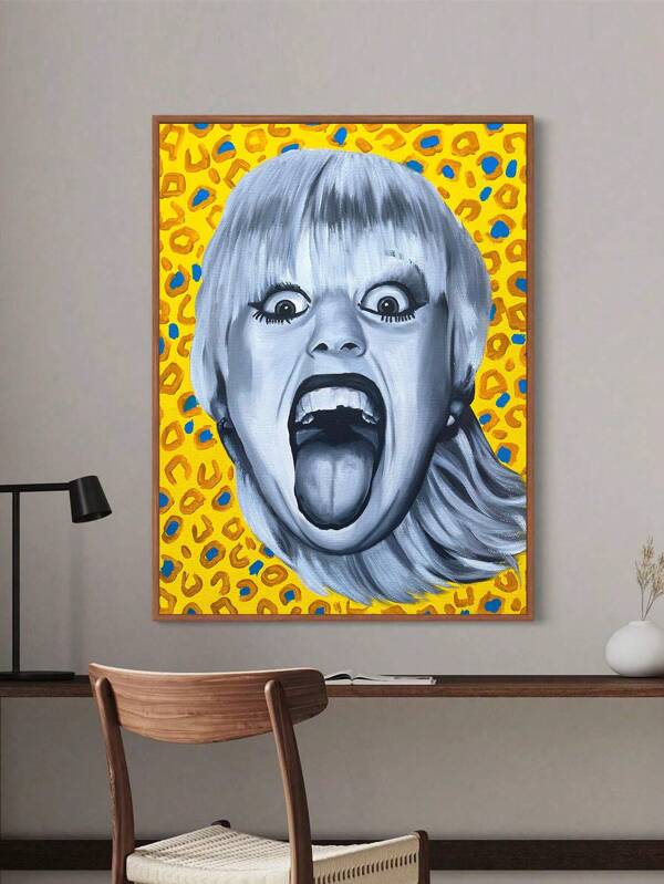 1PC Canvas Print Pop Art Wall Decor,Unusual Art Posters,For Living Room, Bedroom, Office,Perfect Gift Idea,Modern Home Decoration Unframed