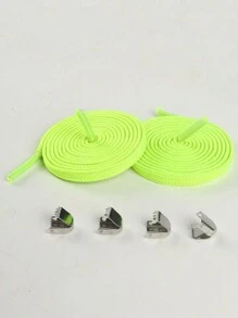 Slouchy Elastic No-Tie Shoelace For Flat Shoes, Canvas Shoes, Sneakers, Athletic Shoes - Multicolor - View 18