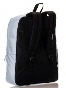 JanSport SuperBreak Plus 背包帶襯墊 15 英寸筆記型電腦套和集成瓶袋 - 寬敞耐用的背包，適合工作和旅行 - 藍色黃昏 - 藍色黃昏 - 查看 2