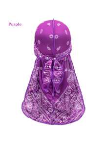 1pc Men's Turban Hat Printed Wigs Durag Biker Headwrap Pirate Hats Cap For Men Hair Accessories Long Tail Straps Bandanas Pirate Hat Pirate Costume - Pirate Hat - View 19