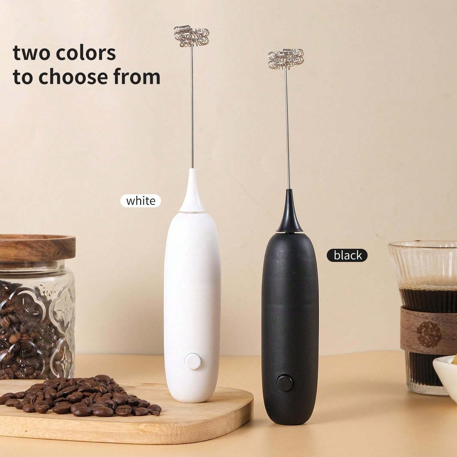 Batteur à Main électrique Sans Fil - 3 Vitesses, Charge USB - Parfait Pour Cappuccino, Lait, Poudre Protéinée
