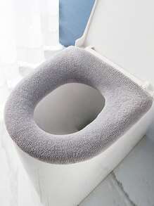 1pc Handheld Thick Washable Toilet Lid Cushion For Bathroom - Multicolor - View 1
