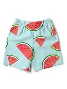 Men's 3D Summer Watermelon Printed Beach Pants - Multicolor - View 2