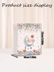 4pcs Middle Eastern Festival Gift Packaging Bags, Cartoon Moon & Star Pattern Design, Suitable For Muslim Holiday Party Gifts, Shopping Mall, Bakery Packaging Supplies (Random Style) - Multicolor - View 2