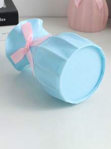 1 件北欧风格喇叭形塑料花瓶，简约防滑花瓶，适用于家庭和办公室装饰