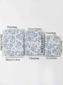 Ditsy Floral Pattern 11"/13"/13.3"/14"/15.6" Laptop Sleeve Bag, Flower & Leaf Print Tablet Handbag, Protection For 10.2"/10.9"/11"/13"/13.3"/14"/15"/15.6" Laptop Computer Toiletry Bag Travel Wash Bag Toiletry Travel Bag Makeup Storage Beach Beach Bag Vacation Holiday Essentials School Supplies Travel Essentials Ladies For College Dorm Bathroom Laptop Bag Laptop Case Computer Case Case Computer Bag Laptop Cover Ipad Bag Classroom Mac Book Teacher Laptop Bag Women Winter