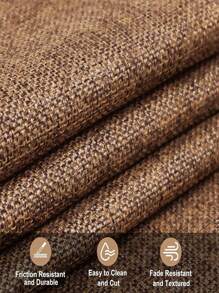 1pc & Linen Blended Faux Linen Fabric, Suitable For Wedding Tablecloth, Cushion Cover, Pillow