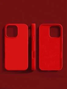 2.0毫米液态硅胶手机壳，全包覆式保护套，兼容 16/15/14/13/12/11 Pro Max和Galaxy S24U/S23/S22/S25U，防水、防震、防摔、防刮，国际版，非国内版 - 紅色 - 查看 1