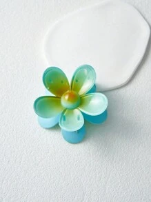 6 件可爱彩色迷你花朵发夹，女士和女孩发饰刘海夹，螃蟹发夹发夹发夹发夹发夹，爪夹