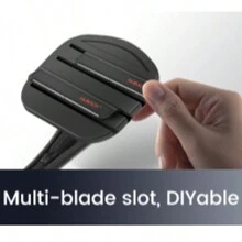 NUBACK Back Shavers For Men Long Handle(DIY), Body Hair Trimmer For Men, Mens Grooming Kit With 8 Replacement Blades 2 Adjustable Length Handles, Shave Wet Or Dry Shaving Hair Removal Body Groomers