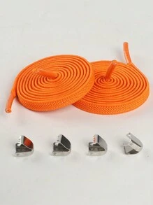 Slouchy Elastic No-Tie Shoelace For Flat Shoes, Canvas Shoes, Sneakers, Athletic Shoes - Multicolor - View 15