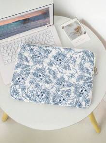 Ditsy Floral Pattern 11"/13"/13.3"/14"/15.6" Laptop Sleeve Bag, Flower & Leaf Print Tablet Handbag, Protection For 10.2"/10.9"/11"/13"/13.3"/14"/15"/15.6" Laptop Computer Toiletry Bag Travel Wash Bag Toiletry Travel Bag Makeup Storage Beach Beach Bag Vacation Holiday Essentials School Supplies Travel Essentials Ladies For College Dorm Bathroom Laptop Bag Laptop Case Computer Case Case Computer Bag Laptop Cover Ipad Bag Classroom Mac Book Teacher Laptop Bag Women Winter