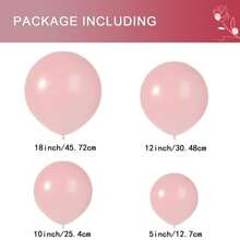 高品质乳胶气球套装 18/12/10/5 英寸派对装饰气球适合生日、情人节婚礼、毕业派对、新季节新娘送礼会、性别揭示派对装饰气球 - 彩色 - 查看 32