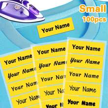 Customized Clothes Personalized Name Stickers Can Be Ironed On Clothes And Washable Labels, Washable Sewing/Iron Name Tags, Suitable For School Uniforms, Bed Sheets, Hats, Socks, School Bags, Etc. Stylish, Adorable, High-Quality Custom, Personalized, School Students, Kids For Birthdays School, Office, Home, Multi-Functional, For Valentine's Day, For Weddings, For Housewarming, Back To School Supplies,Customized Stickers,Warm Ambience - Multicolor - View 20