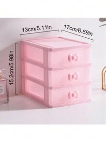1 pezzo Scatola portaoggetti per gioielli rosa, scatola di archiviazione a più colori/strati/2 strati/3 strati/4 strati per casa, scrivania per ufficio, conservazione di piccoli oggetti, scatola di archiviazione a cassetti/organizer per gioielli rosa, armadietto di archiviazione da scrivania intrecciato in rattan a più strati, organizer per accessori e cosmetici da donna, per il ritorno a scuola, regalo per la festa della mamma