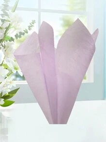 40 件/包小号一次性牛奶玫瑰花束包装纸，插花包装材料，优雅简约的花卉衬里