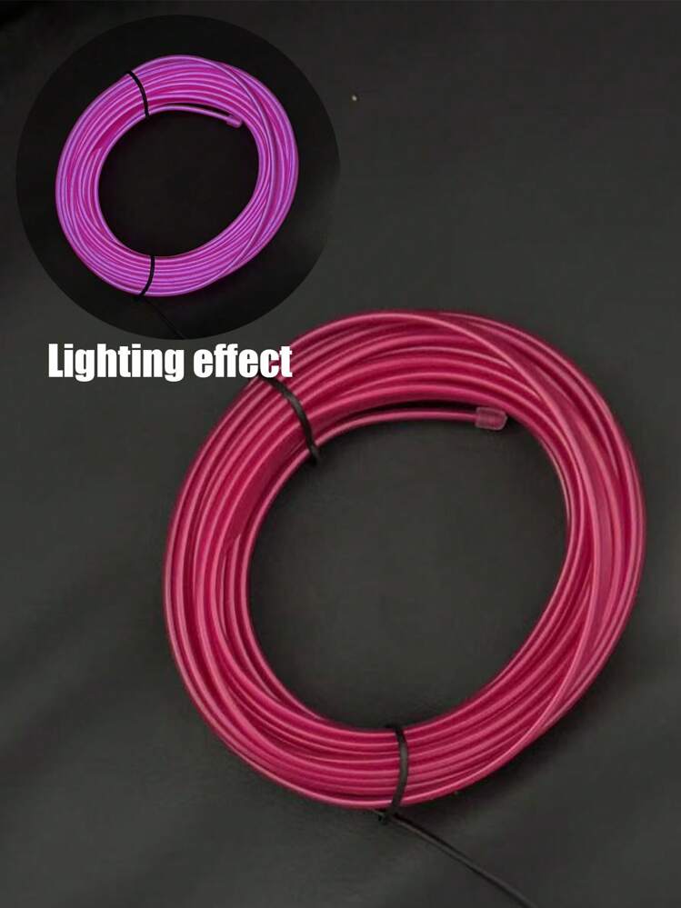 5m USBパワー車用LEDストリップライト、インテリアデコレーションアトモスフェアランプ、10色、プラグアンドプレイ、車用アクセサリー - マルチカラー - 見る 18