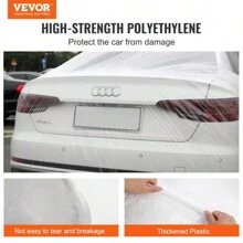 1pc/3pcs Disposable Car Jacket Thick Transparent Car Cover Sunscreen And Rainproof Plastic PE Film Dust Cover Universal Protective Cover
