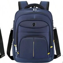 Mochila y portafolio para laptop,mochila y portafolio de negocio - Azul - Ver 1