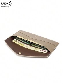 CHARM INFINITE RFID 防盗新款女士钱包软皮信封式长款钱包超薄便携简约手拿包